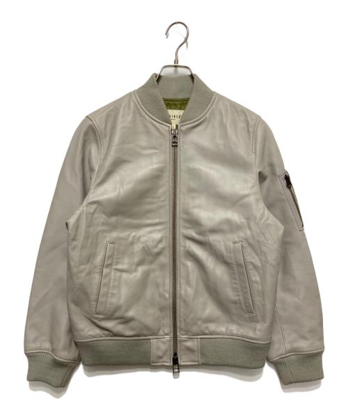 AVIREX（アヴィレックス）AVIREX (アヴィレックス) SHEEPLEATHER MA-1 グレー サイズ:Sの古着・服飾アイテム