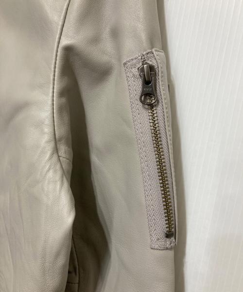 AVIREX（アヴィレックス）AVIREX (アヴィレックス) SHEEPLEATHER MA-1 グレー サイズ:Sの古着・服飾アイテム