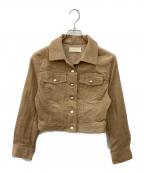 ANDMARYアンドマリー）の古着「Elsa corduroy jacket エルサ コーデュロイ ジャケット」｜ブラウン