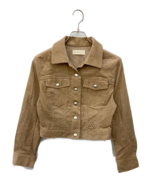 ANDMARY（アンドマリー）ANDMARY (アンドマリー) Elsa corduroy jacket エルサ コーデュロイ ジャケット ブラウン サイズ:Freeの古着・服飾アイテム