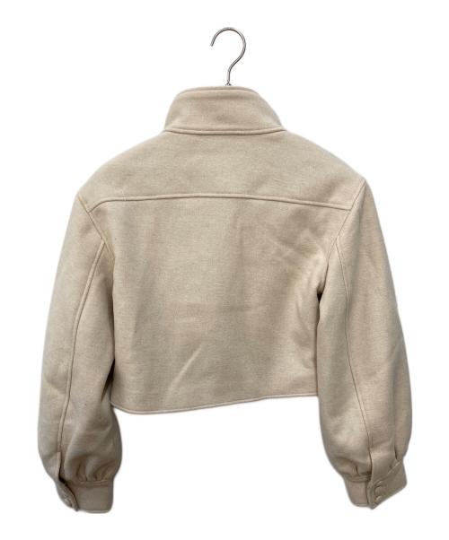 ANDMARY（アンドマリー）ANDMARY (アンドマリー) Zoey stand neck jacket　ゾーイ スタンド ネック ジャケット ベージュ サイズ:Fの古着・服飾アイテム