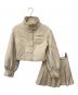 ANDMARY（アンドマリー）の古着「Zoey stand neck jacket　ゾーイ スタンド ネック ジャケット」｜ベージュ