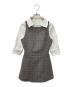 ANDMARY（アンドマリー）の古着「Evie check blouse mini dress」｜ホワイト