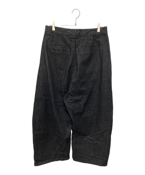 JCAESAR（ジェイシーザー）JCAESAR (ジェイシーザー) wide denim pants　ワイド デニム パンツ ブラック サイズ:Ｌの古着・服飾アイテム