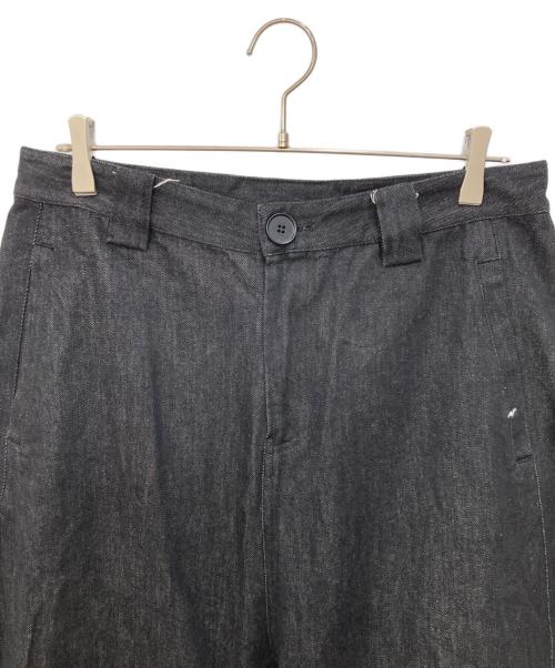 JCAESAR（ジェイシーザー）JCAESAR (ジェイシーザー) wide denim pants　ワイド デニム パンツ ブラック サイズ:Ｌの古着・服飾アイテム