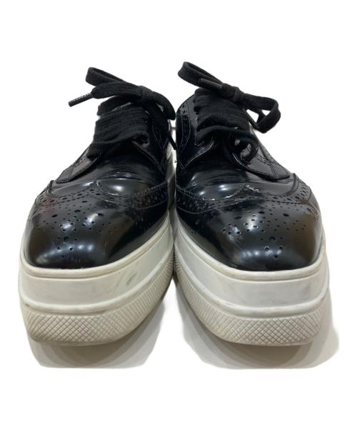 PRADA（プラダ）PRADA (プラダ) 厚底レースアップシューズ ブラック サイズ:361/2の古着・服飾アイテム