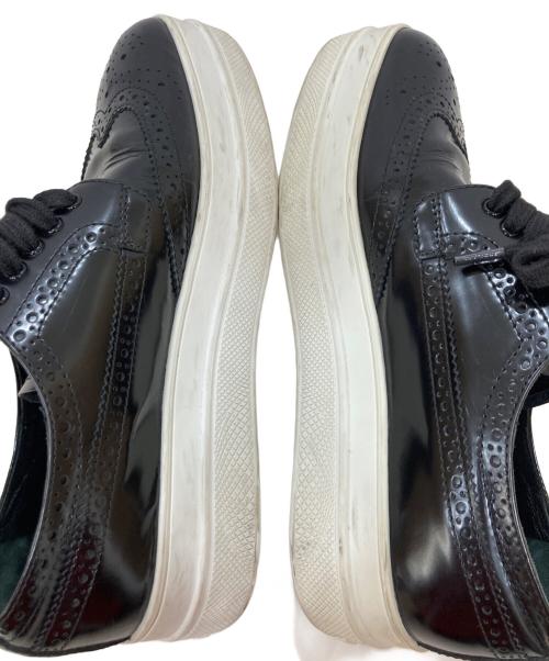PRADA（プラダ）PRADA (プラダ) 厚底レースアップシューズ ブラック サイズ:361/2の古着・服飾アイテム