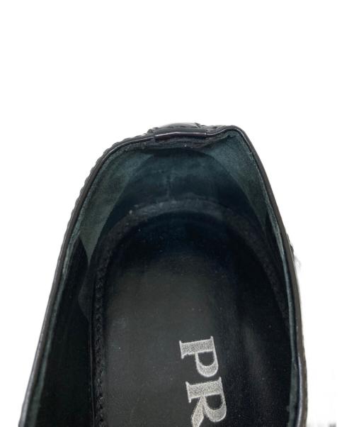 PRADA（プラダ）PRADA (プラダ) 厚底レースアップシューズ ブラック サイズ:361/2の古着・服飾アイテム