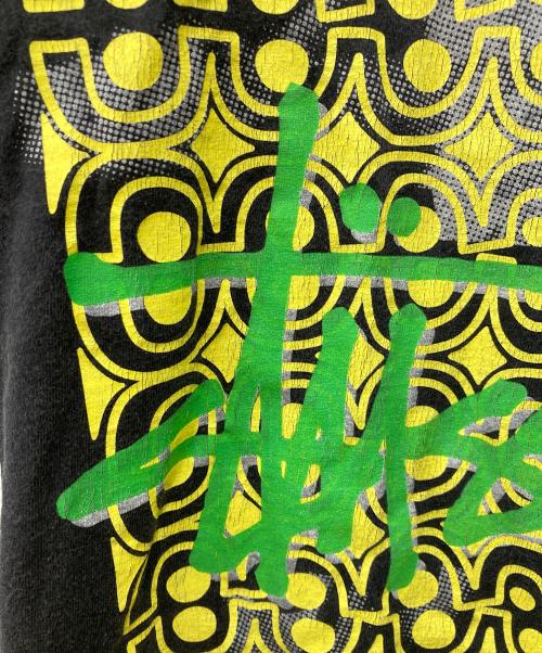 stussy（ステューシー）stussy (ステューシー) グラフィックプリントTシャツ ブラック サイズ:Ｍの古着・服飾アイテム