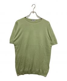 JOHN SMEDLEY（ジョンスメドレー）の古着「シーアイランドコットンBELDEN T-SHIRT」｜グリーン