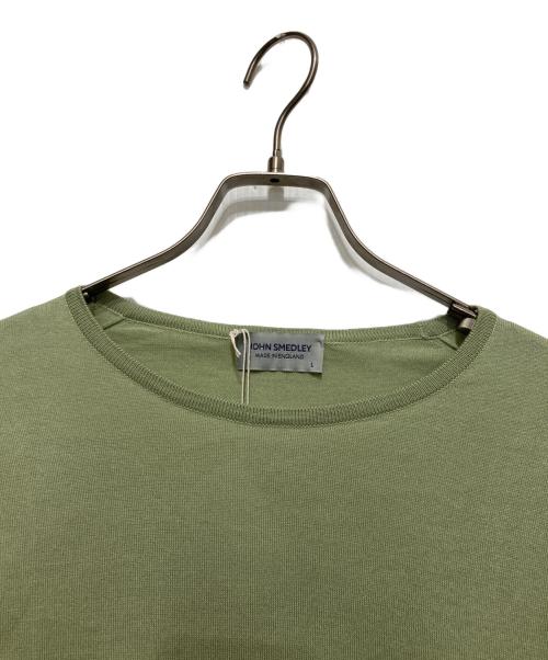 JOHN SMEDLEY（ジョンスメドレー）JOHN SMEDLEY (ジョンスメドレー) シーアイランドコットンBELDEN T-SHIRT グリーン サイズ:L 未使用品の古着・服飾アイテム