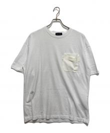 HERNO Laminar（ヘルノ ラミナー）の古着「コンパクトジャージ ポケット ショートスリーブ Tシャツ」｜ホワイト