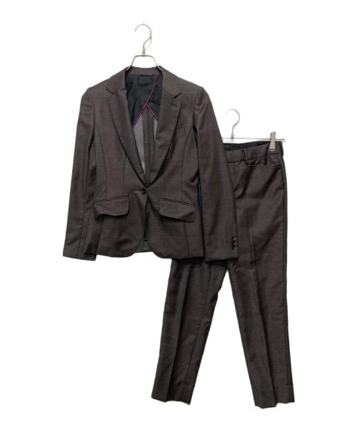 Hilton（ヒルトン）Hilton (ヒルトン) REDA ファブリックセットアップスーツ ブラウン サイズ:7の古着・服飾アイテム