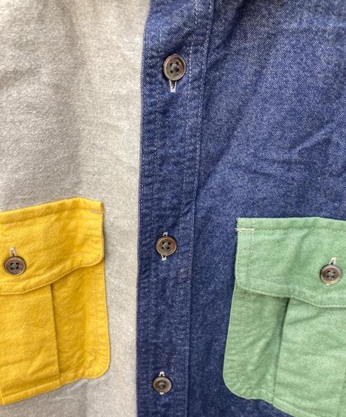 NIGEL CABOURN（ナイジェルケーボン）NIGEL CABOURN (ナイジェルケーボン) マルチカラーチンストラップネルシャツ マルチカラー サイズ:48の古着・服飾アイテム