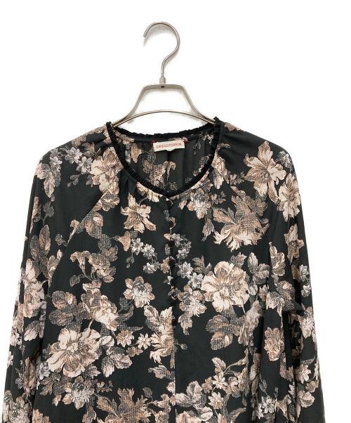 DRESSTERIOR（ドレステリア）DRESSTERIOR (ドレステリア) ヴィンテージフラワープリントワンピース ブラック サイズ:36の古着・服飾アイテム