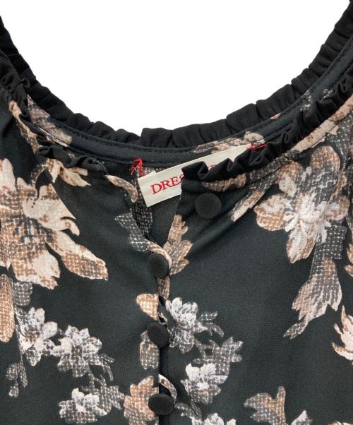 DRESSTERIOR（ドレステリア）DRESSTERIOR (ドレステリア) ヴィンテージフラワープリントワンピース ブラック サイズ:36の古着・服飾アイテム