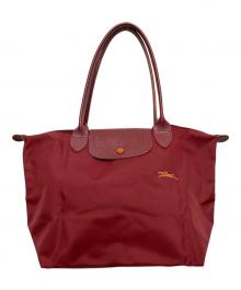 LONGCHAMP（ロンシャン）の古着「ハンドバッグ/プリアージュ」｜レッド