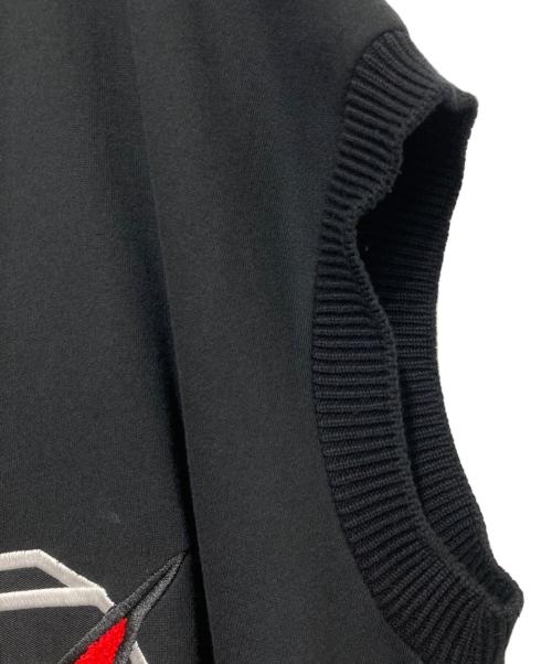 DIESEL（ディーゼル）DIESEL (ディーゼル) 再構築ニットベスト ブラック サイズ:XXSの古着・服飾アイテム