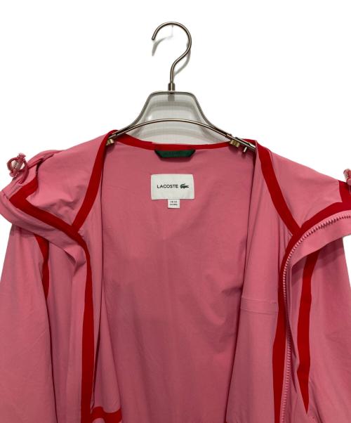 LACOSTE（ラコステ）LACOSTE (ラコステ) リサイクルナイロンウィンドブレイカー ピンク サイズ:Lの古着・服飾アイテム