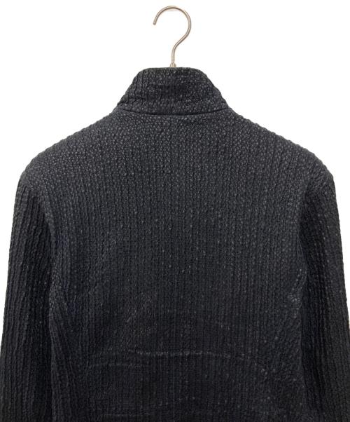 GIORGIO ARMANI（ジョルジオアルマーニ）GIORGIO ARMANI (ジョルジオアルマーニ) ラムレザージャケット ネイビー サイズ:46の古着・服飾アイテム