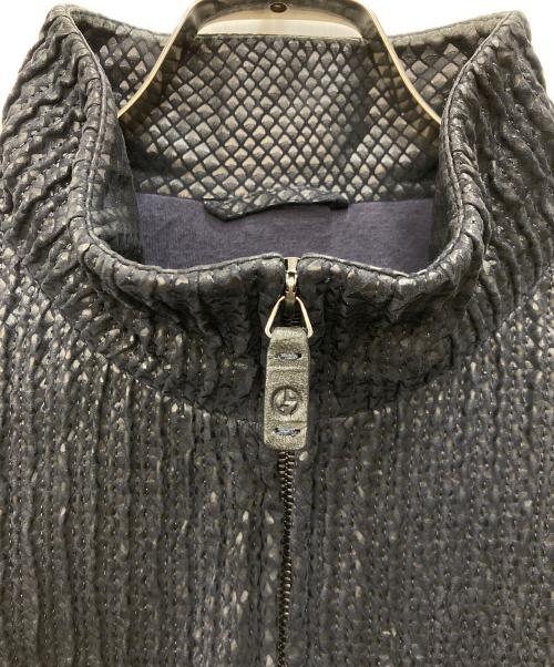 GIORGIO ARMANI（ジョルジオアルマーニ）GIORGIO ARMANI (ジョルジオアルマーニ) ラムレザージャケット ネイビー サイズ:46の古着・服飾アイテム