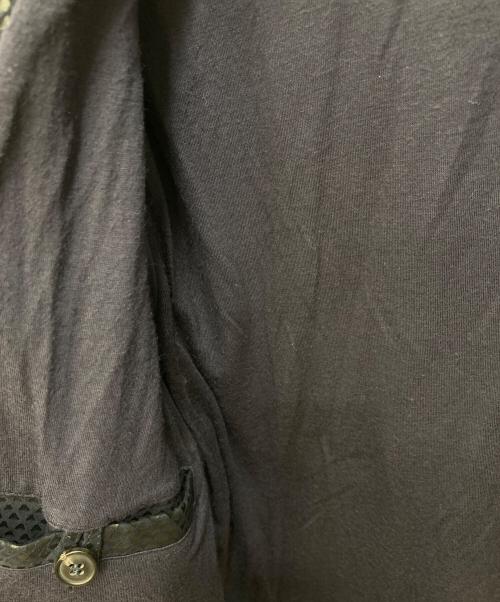 GIORGIO ARMANI（ジョルジオアルマーニ）GIORGIO ARMANI (ジョルジオアルマーニ) ラムレザージャケット ネイビー サイズ:46の古着・服飾アイテム