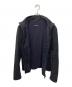 中古・古着 GIORGIO ARMANI (ジョルジオアルマーニ) ラムレザージャケット ネイビー サイズ:46：100000円