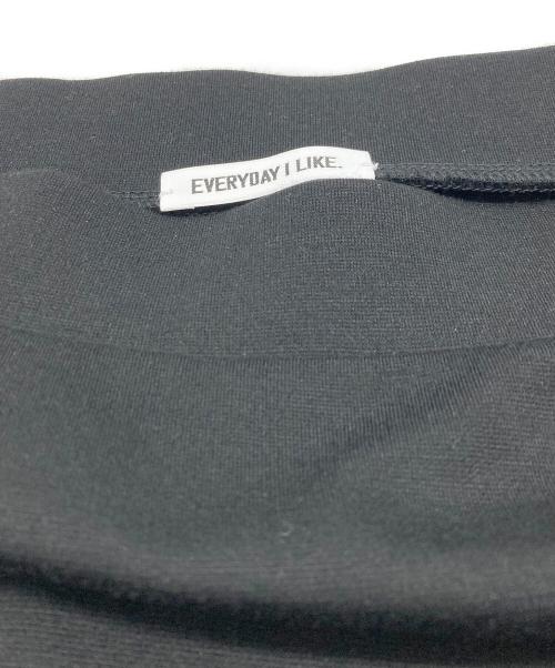 EVERYDAY I LIKE.（エヴリデイ アイ ライク）EVERYDAY I LIKE. (エヴリデイ アイ ライク) New Jersey Flare スカート ブラック サイズ:36の古着・服飾アイテム