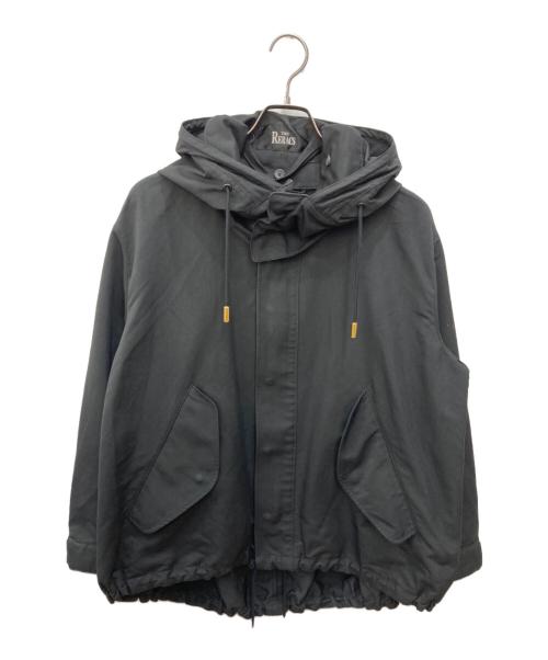 THE RERACS（ザ リラクス）THE RERACS (ザ リラクス) LOOSE SHORT MODS COAT ブラック サイズ:36の古着・服飾アイテム