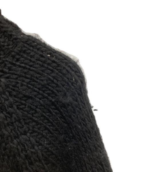 POLO RALPH LAUREN（ポロ・ラルフローレン）POLO RALPH LAUREN (ポロ・ラルフローレン) ショールカラーウールニット ブラック サイズ:XLの古着・服飾アイテム