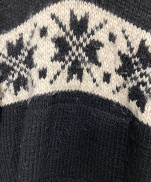 POLO RALPH LAUREN（ポロ・ラルフローレン）POLO RALPH LAUREN (ポロ・ラルフローレン) ショールカラーウールニット ブラック サイズ:XLの古着・服飾アイテム