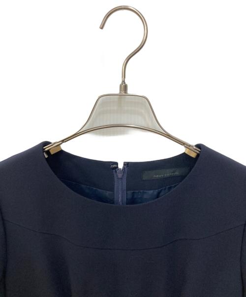 NOUV CONFINI（ヌーヴコンフィニ）nouv confini (ヌーヴコンフィニ) タックワンピース ブラック サイズ:7の古着・服飾アイテム
