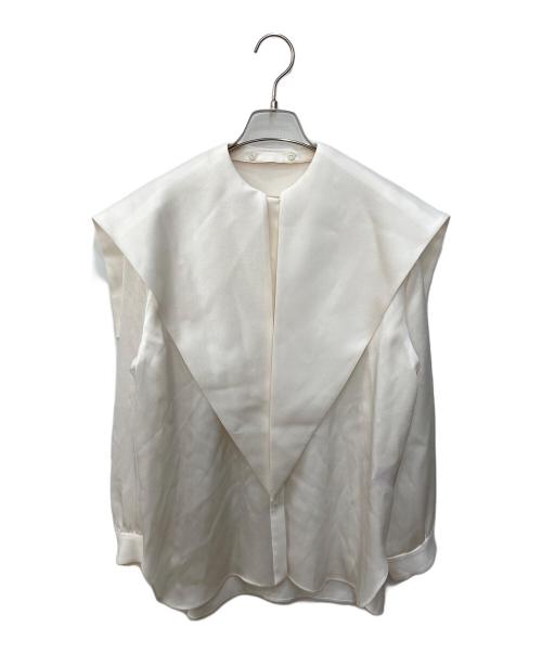 cygne（シーニュ）cygne (シーニュ) ロングカラーセーラーブラウス アイボリー サイズ:FREEの古着・服飾アイテム