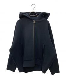 ETRE TOKYO（エトレトウキョウ）の古着「ダブルフェイスジップアップパーカー」｜ブラック