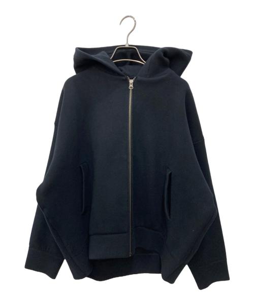ETRE TOKYO（エトレトウキョウ）ETRE TOKYO (エトレトウキョウ) ダブルフェイスジップアップパーカー ブラック サイズ:Fの古着・服飾アイテム