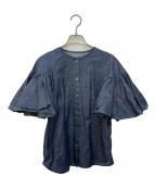 ALORSアロー）の古着「Estelle Jean Blouse」｜インディゴ