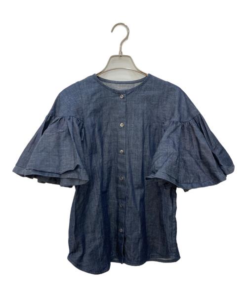 ALORS（アロー）aLORS (アロー) Estelle Jean Blouse インディゴ サイズ:M-Lの古着・服飾アイテム