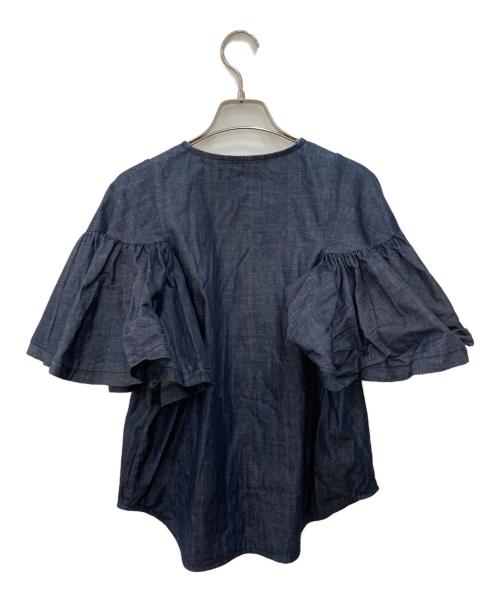 ALORS（アロー）aLORS (アロー) Estelle Jean Blouse インディゴ サイズ:M-Lの古着・服飾アイテム