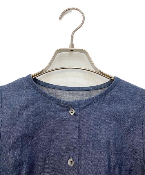 ALORS（アロー）aLORS (アロー) Estelle Jean Blouse インディゴ サイズ:M-Lの古着・服飾アイテム