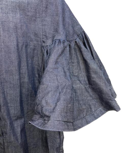 ALORS（アロー）aLORS (アロー) Estelle Jean Blouse インディゴ サイズ:M-Lの古着・服飾アイテム