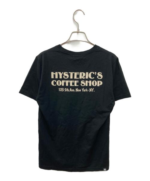 Hysteric Glamour（ヒステリックグラマー）Hysteric Glamour (ヒステリックグラマー) COFFEE SHOP’Tシャツ ブラック サイズ:S 未使用品の古着・服飾アイテム