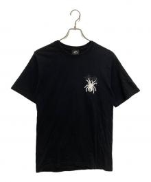 stussy（ステューシー）の古着「8 BALL SPIDER Tシャツ」｜ブラック