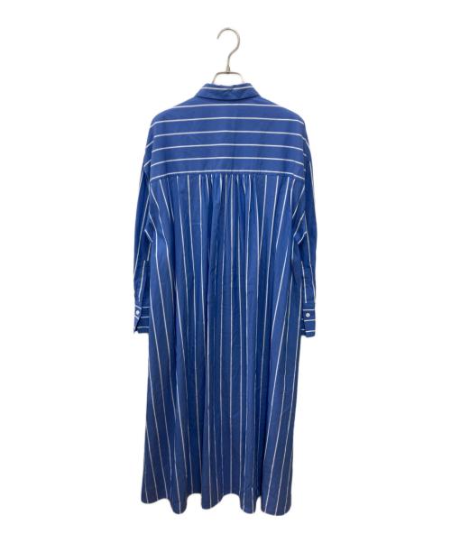 ANAYI（アナイ）ANAYI (アナイ) SOMELOS ストライプシャツワンピース ブルー サイズ:36の古着・服飾アイテム