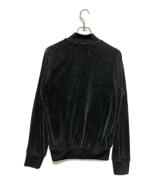 adidas（アディダス）adidas (アディダス) SST アディカラー ベロア トラックトップ ブラック サイズ:Mの古着・服飾アイテム