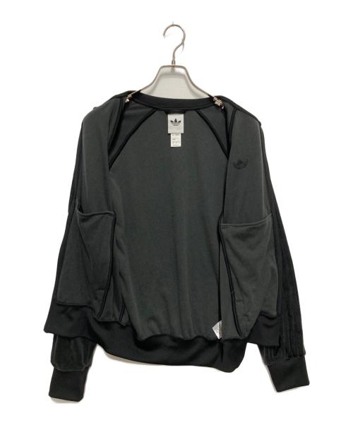adidas（アディダス）adidas (アディダス) SST アディカラー ベロア トラックトップ ブラック サイズ:Mの古着・服飾アイテム