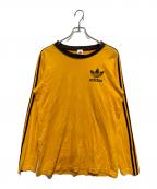 adidasアディダス）の古着「長袖カットソー」｜イエロー