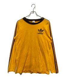adidas（アディダス）の古着「長袖カットソー」｜イエロー
