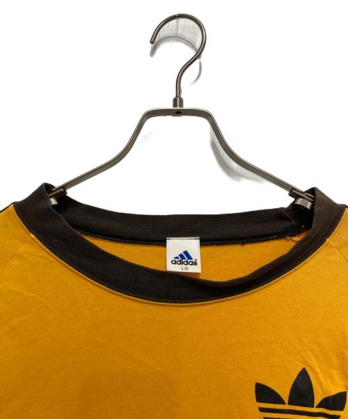 adidas（アディダス）adidas (アディダス) 長袖カットソー イエロー サイズ:L-Oの古着・服飾アイテム