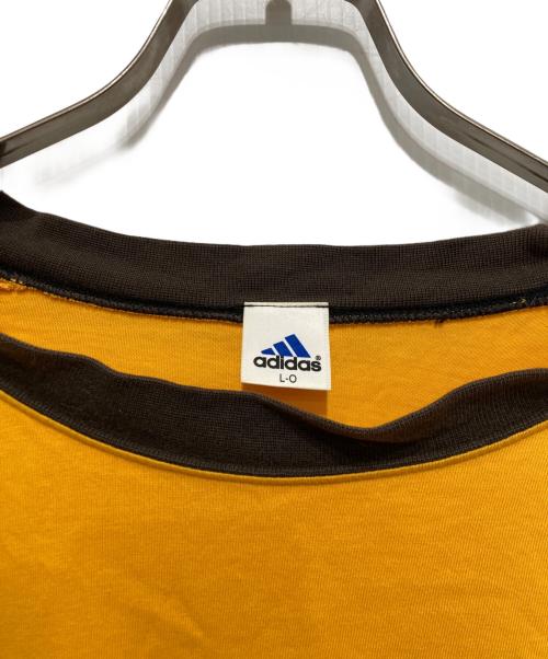 adidas（アディダス）adidas (アディダス) 長袖カットソー イエロー サイズ:L-Oの古着・服飾アイテム