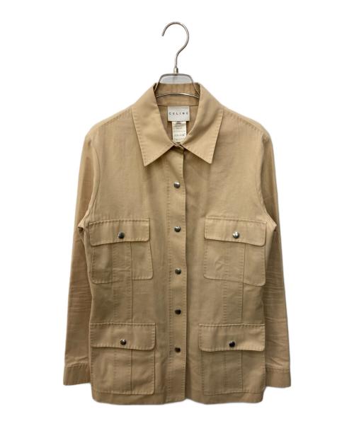 CELINE（セリーヌ）CELINE (セリーヌ) サファリジャケット ベージュ サイズ:40の古着・服飾アイテム